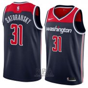 Camiseta Washington Wizards Tomas Satoransky NO 31 Statement 2018 Negro