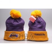 Gorro Beanie Los Angeles Lakers Violeta Amarillo