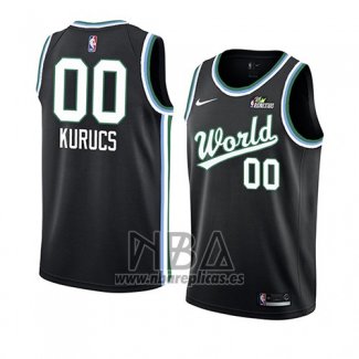 Camiseta 2019 Rising Star Rodions Kurucs NO 00 USA Negro