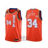 Camiseta 2020 Rising Star Wendell Carter Jr. NO 34 USA Rojo