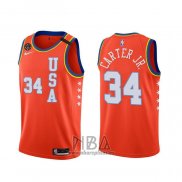 Camiseta 2020 Rising Star Wendell Carter Jr. NO 34 USA Rojo