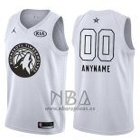 Camiseta All Star 2018 Minnesota Timberwolves Nike Personalizada Blanco