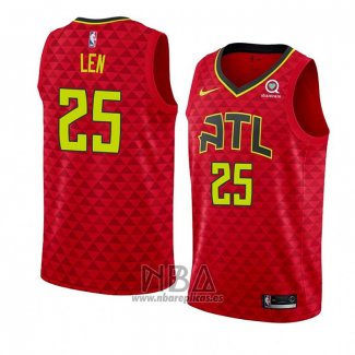 Camiseta Atlanta Hawks Alex Len NO 25 Statement 2018-19 Rojo