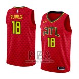 Camiseta Atlanta Hawks Miles Plumlee NO 18 Statement 2018 Rojo