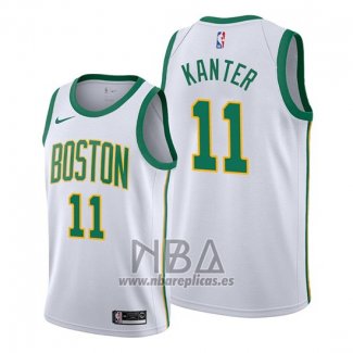 Camiseta Boston Celtics Enes Kanter NO 11 Ciudad Blanco