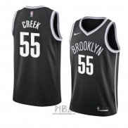 Camiseta Brooklyn Nets Mitch Creek NO 55 Icon 2018 Negro