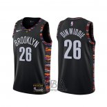 Camiseta Brooklyn Nets Spencer Dinwiddie NO 26 Ciudad Negro