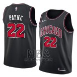 Camiseta Chicago Bulls Cameron Payne NO 22 Statement 2018 Negro