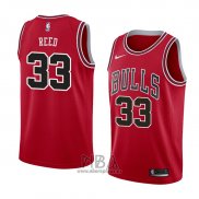 Camiseta Chicago Bulls Willie Reed NO 33 Icon 2018 Rojo