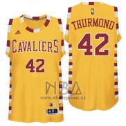 Camiseta Cleveland Cavaliers Nate Thurmond NO 42 Retro Amarillo