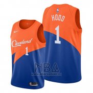 Camiseta Cleveland Cavaliers Rodney Hood NO 1 Ciudad Edition Azul