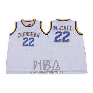 Camiseta Crenshaw Quincy McCall NO 22 Blanco