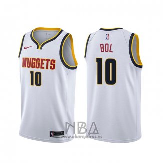 Camiseta Denver Nuggets Bol Bol NO 10 Association Blanco