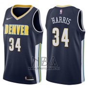 Camiseta Denver Nuggets Devin Harris NO 34 Icon 2017-18 Azul