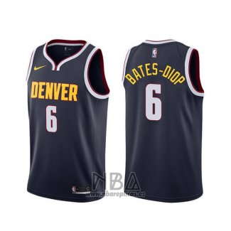 Camiseta Denver Nuggets Keita Bates-Diop NO 6 Icon Azul