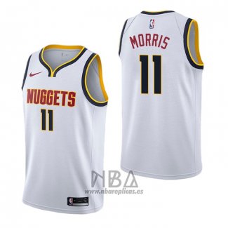 Camiseta Denver Nuggets Monte Morris NO 11 Association Blanco