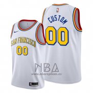 Camiseta Golden State Warriors Personalizada Classic Edition 2019-20 Blanco