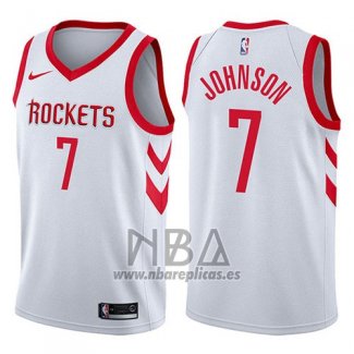 Camiseta Houston Rockets Joe Johnson NO 7 Association 2017-18 Blanco