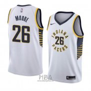 Camiseta Indiana Pacers Ben Moore NO 26 Association 2018 Blanco