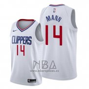 Camiseta Los Angeles Clippers Terance Mann NO 14 Association 2019-20 Blanco