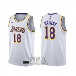 Camiseta Los Angeles Lakers Dion Waiters NO 18 Association Blanco