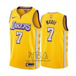 Camiseta Los Angeles Lakers Javale Mcgee NO 7 Ciudad Edition Amarillo