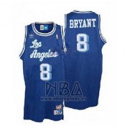 Camiseta Los Angeles Lakers Kobe Bryant NO 8 Retro Azul