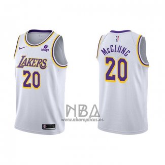 Camiseta Los Angeles Lakers Mac McClung NO 20 Association 2021-22 Blanco