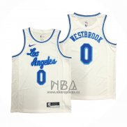 Camiseta Los Angeles Lakers Russell Westbrook NO 0 Classic 2019-20 Blanco