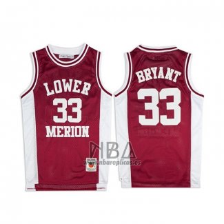 Camiseta Lower Merion Kobe Bryant NO 33 Rojo