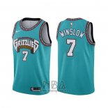 Camiseta Memphis Grizzlies Justise Winslow NO 7 Classic Verde