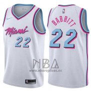 Camiseta Miami Heat Luke Babbitt NO 22 Ciudad 2017-18 Blanco