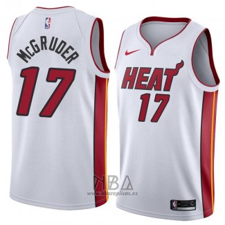 Camiseta Miami Heat Rodney McGruder NO 17 Association 2018 Blanco