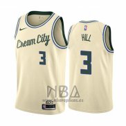 Camiseta Milwaukee Bucks George Hill NO 3 Ciudad Crema