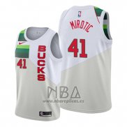 Camiseta Milwaukee Bucks Nikola Mirotic NO 41 Earned Blanco