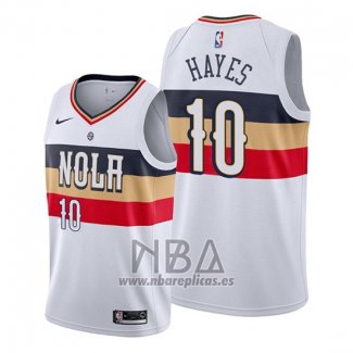 Camiseta New Orleans Pelicans Jaxson Hayes NO 10 Earned 2018-19 Blanco