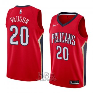 Camiseta New Orleans Pelicans Rashad Vaughn NO 20 Statement 2018 Rojo