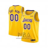 Camiseta Nino Los Angeles Lakers Personalizada Icon 2018-19 Amarillo