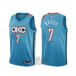 Camiseta Oklahoma City Thunder Darius Bazley NO 7 Ciudad Azul