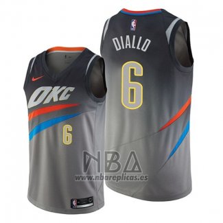 Camiseta Oklahoma City Thunder Hamidou Diallo NO 6 Ciudad Edition Gris