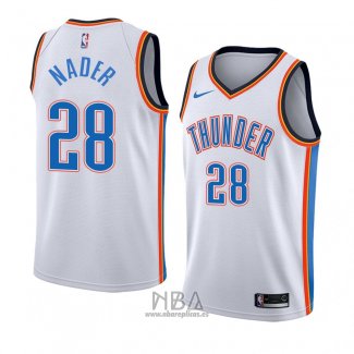 Camiseta Oklahoma City Thunderr Abdel Nader NO 28 Association 2018 Blanco