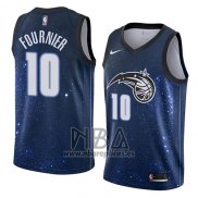 Camiseta Orlando Magic Evan Fournier NO 10 Ciudad 2018 Azul