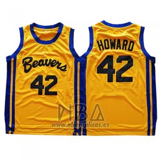 Camiseta Pelicula Beavers Dwight Howard NO 42 Amarillo