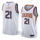 Camiseta Phoenix Suns Alex Len NO 21 Association 2018 Blanco