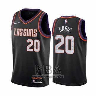 Camiseta Phoenix Suns Dario Saric NO 20 Ciudad Negro