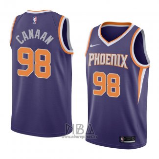 Camiseta Phoenix Suns Isaiah Canaan NO 98 Icon 2018 Violeta