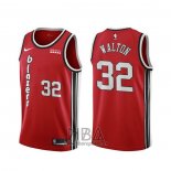 Camiseta Portland Trail Blazers Bill Walton NO 32 Classic Rojo