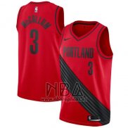 Camiseta Portland Trail Blazers C.j. Mccollum NO 3 Classic 2019-20 Rojo