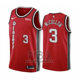 Camiseta Portland Trail Blazers C.j. Mccollum NO 3 Classic 2019-20 Rojo