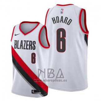 Camiseta Portland Trail Blazers Jaylen Hoard NO 6 Association Blanco